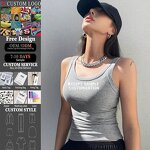 Women's Knitted Tank Top Manufacturer - Custom Soft Tight Sexy Sleeveless Vest for Summer Outfits Top