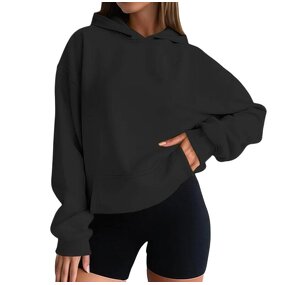 Women's Pullover Hoodie Manufacturer - Organic Cotton Custom High Quality Pull-over Femme Sweatshirt