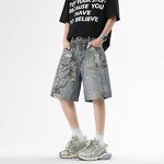 Men's Denim Shorts Manufacturer - Custom American High Street Classic Washed Fashion Jeans Shorts