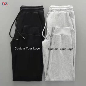 Men's Track Sweatpants Manufacturer - Wholesale Cotton Autumn Thin Straight Ankle Tied Casual Pants