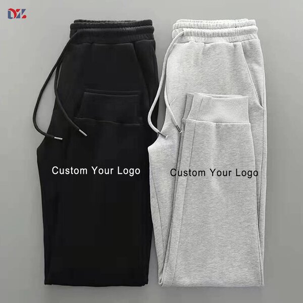 Men's Track Sweatpants Manufacturer - Wholesale Cotton Autumn Thin Straight Ankle Tied Casual Pants