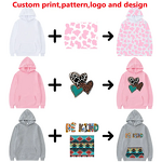 Unisex Pullover Hoodie Manufacturer - Wholesale 420gsm Polyester/Cotton Autumn Knitted Print Breathable Regular Fit Top