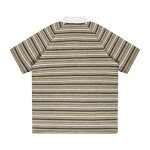 Men's Striped T-Shirt Manufacturer - OEM 280gsm 100% Cotton Classic Stripe Neck Eco-Friendly Breathable Tee