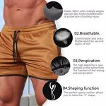 Men's Gym Shorts Manufacturer - Breathable Athletic Training Jogger Fitness Drawstring Closure Shorts