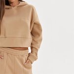 Women's Tracksuits Manufacturer - High Quality Turtleneck Hoodie Set Winter Outfit Hot Selling Letter Printed Set