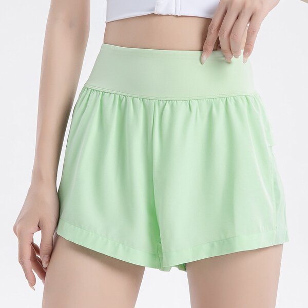 Women's Biker Shorts Manufacturer - OEM Spandex 2 in 1 Gym Yoga Casual Workout Flowy Athletic Shorts