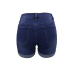 Women's Denim Shorts Manufacturer - Spring Collection US Embroidered High-waist Casual New Stock-colored Shorts