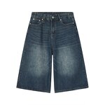 Men's Denim Shorts Manufacturer - Hot Summer High Quality Straight Casual Light Wash Woven Jorts