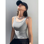 Women's Knitted Tank Top Manufacturer - Custom Soft Tight Sexy Sleeveless Vest for Summer Outfits Top
