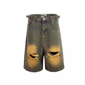 Men's Jeans Shorts Manufacturer - Factory Custom Design 100%cotton High Street Style Low Moq Denim Short