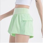 Women's Biker Shorts Manufacturer - OEM Spandex 2 in 1 Gym Yoga Casual Workout Flowy Athletic Shorts