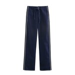 Women's Denim Jeans Manufacturer - Spring New Chic High Waist Breathable Straight Side Strap Vintage Ankle Pants