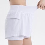 Women's Biker Shorts Manufacturer - OEM Spandex 2 in 1 Gym Yoga Casual Workout Flowy Athletic Shorts