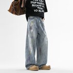 Women's Wide Leg Jeans Manufacturer - New High Waisted Slimming Straight-Leg Trendy Denim Trousers