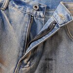 Men's Wide Leg Jeans Manufacturer - New American Retro Style Mid Waist Dark Washed Spring Y2K Pants