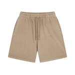 Men's Casual Shorts Manufacturer - Summer 330gsm Waffle Cotton Breathable Elastic Loose Drawstring Shorts