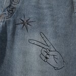 Men's Denim Jeans Manufacturer - New Custom Design Embossed Vintage Mid Wash Straight Soft Casual Pants