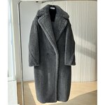 Women's Wool Coat Manufacturer - Winter High Quality Long Vintage Plus Size Double Breasted Wool Blend Coat