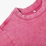 Women's Cotton T-Shirt Manufacturer - Plain Solid Color Slim Washed Oversized Crop Top