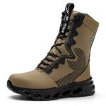 Mining Safety Boots Manufacturer - Hot Sale Dust-proof High-top Steel Toe Construction Work Shoes