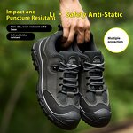 Work Safety Shoes Manufacturer - Men's 2025 New Lightweight Anti-Brute Force Anti-Piercing Steel Toe Shoes