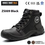 Construction Safety Boots Manufacturer - Men's Four Seasons Wear-Resistant Smash-Proof Steel Toe Labor Shoes