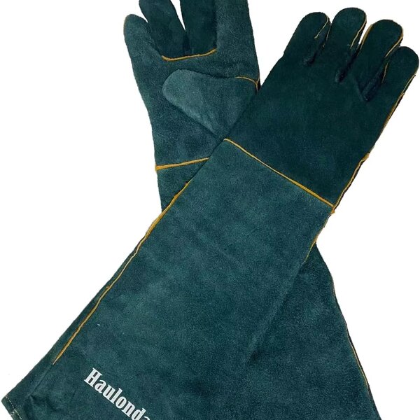 Pet Grooming Gloves Manufacturer - Anti-Bite Leather Safety for Bathing Dog Cat Bird Snake Lizard