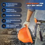 Construction Hard Hat Manufacturer - Ventilated Full Brim Type 2 Class G Engineering Mining ABS Helmet