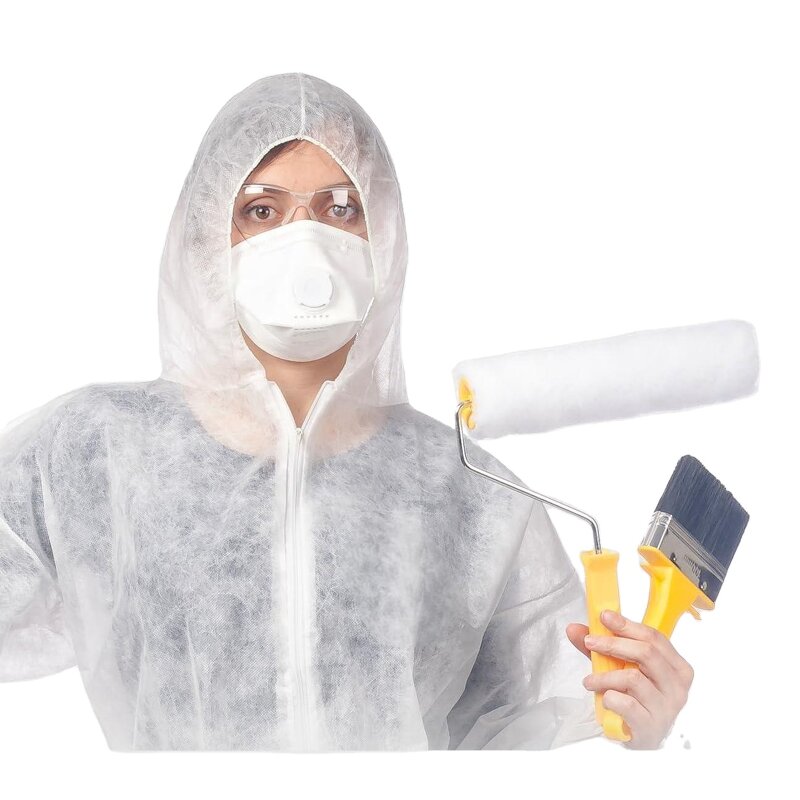 Disposable Coverall Manufacturer - OEM PPE Cat 3 Type 5&6 Light Chemical Liquid Spray Hazmats Suit