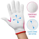 Nylon Work Gloves Manufacturer - Red+White Wear-Resistant Labor Hand Protection Safety Gloves