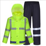 Reflective Raincoat Manufacturer - High Visibility Traffic Patrol Waterproof Workwear Uniform
