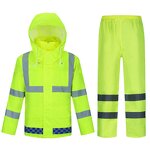 Reflective Raincoat Manufacturer - High Visibility Traffic Patrol Waterproof Workwear Uniform