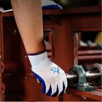 Nylon Work Gloves Manufacturer - Wholesale Breathable Non-Slip Rubber Oil-Safe Site Safety Protective Gloves