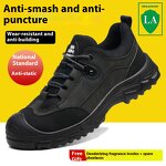 Work Safety Shoes Manufacturer - Men's 2025 New Lightweight Anti-Brute Force Anti-Piercing Steel Toe Shoes