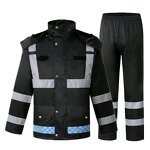 Reflective Raincoat Manufacturer - High Visibility Traffic Patrol Waterproof Workwear Uniform