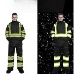 Rain Jacket Manufacturer - High Quality PU Waterproof Hooded Reflective Safety Hiking Raincoat