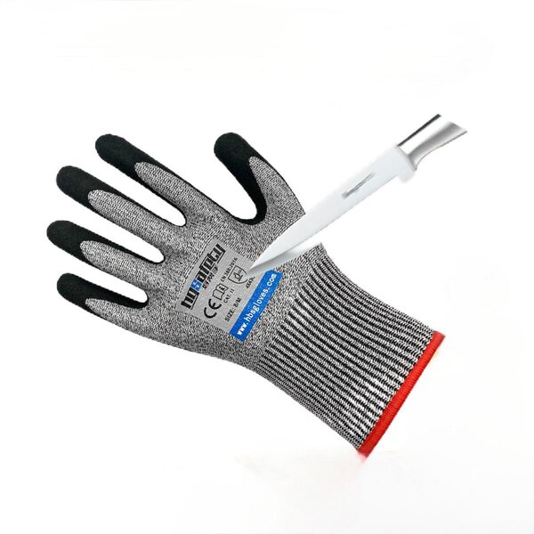 Work Gloves Manufacturer - PU Coated Anti Cut Level 5 Hand Protection