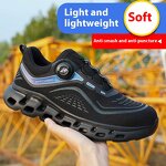 Summer Safety Shoes Manufacturer - Men's Cross-Border Anti-Braking Anti-Stab Rotor Button Comfort Shoes