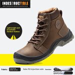 Construction Safety Boots Manufacturer - Men's Four Seasons Wear-Resistant Smash-Proof Steel Toe Labor Shoes