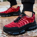 Industrial Work Shoes Manufacturer - Light Weight Grey Joggers Safety Shoes for Men Work