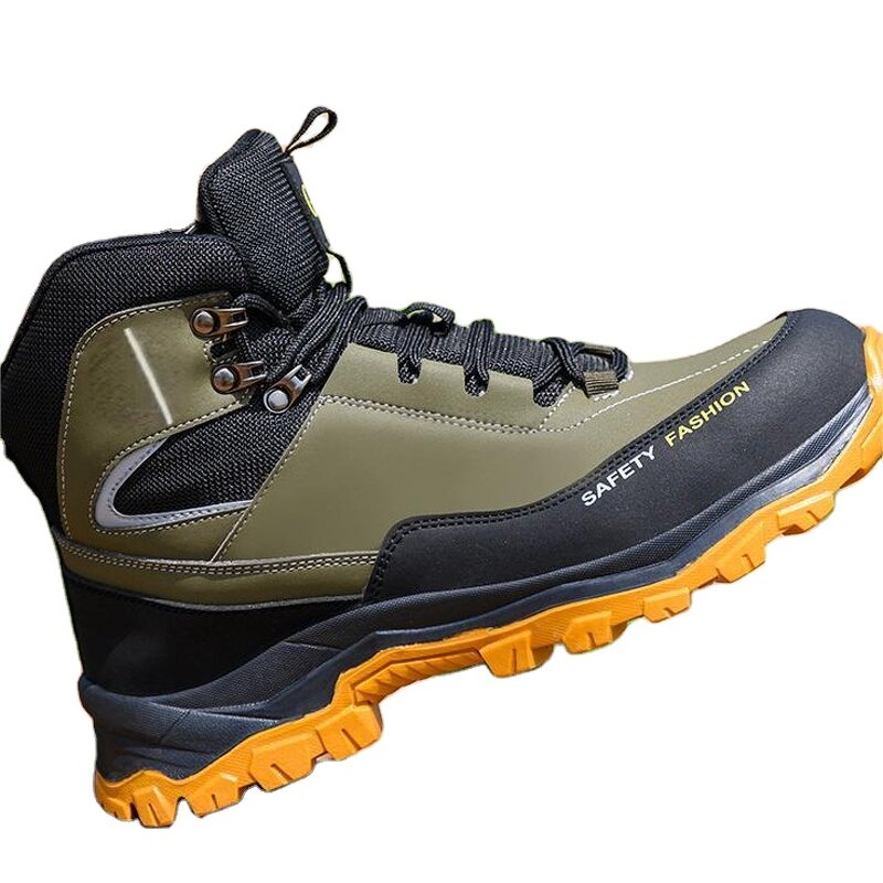 Welding Work Boots Manufacturer - Steel Toe Rubber Bottom Anti-slip Puncture Proof Industrial Shoes