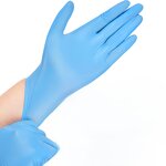 Disposable Nitrile Gloves Manufacturer - GMC 100% NBR 9 Inch Blue Powder Free Examination Gloves