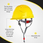 V Type Safety Helmet Manufacturer - ABS Slotted 6 Suspension Points CE Certified SH-088 Hard Hat