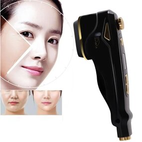 V Face Rejuvenation Instrument Manufacturer - Portable Black Ultrasonic Home Beauty for Face Lifting LED Indicator