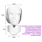 Beauty Tool Manufacturer - Upgraded Home Facial Mask Instrument Red Blue Light Photodynamic Belt Neck Spectrometer Hand-held