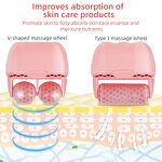 Ice Roller Face Massager Manufacturer - Hand Held V Shaped Portable for Face Lift & Anti-Puffiness