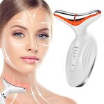 Face Neck Lifting Massager Manufacturer - Double Head Vibration Hot Compress Color Light Skin Tightening Hand Held