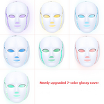 Beauty Tool Manufacturer - Upgraded Home Facial Mask Instrument Red Blue Light Photodynamic Belt Neck Spectrometer Hand-held