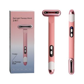 LED Eye Care Equipment Manufacturer - Silicone and Aluminium Infrared Light Therapy Handheld for Face Eye Lift Massage