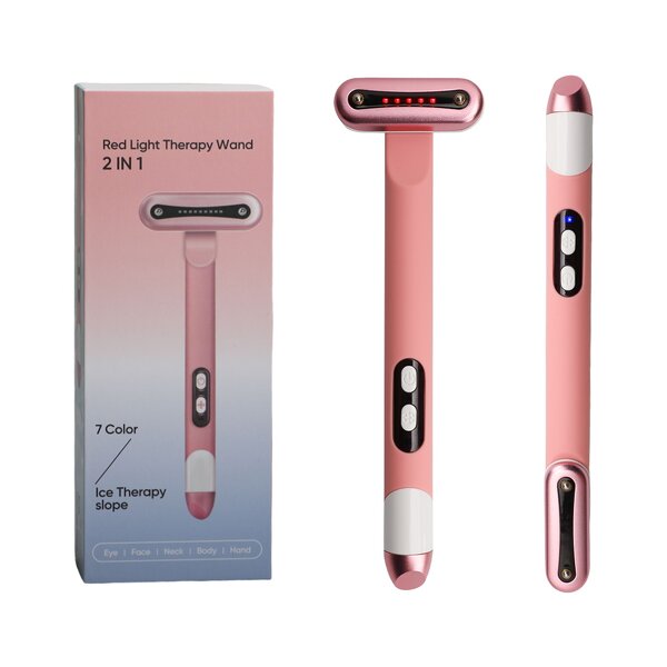 LED Eye Care Equipment Manufacturer - Silicone and Aluminium Infrared Light Therapy Handheld for Face Eye Lift Massage